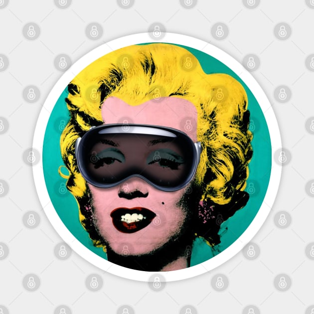 Vision on Marilyn Warhol Magnet by byb